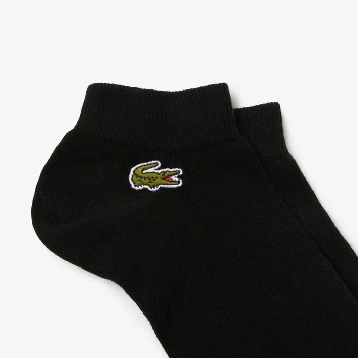 Underwear and Socks MenWomen Lacoste Men039s Low Sport Socks 3Pack Black 8vm