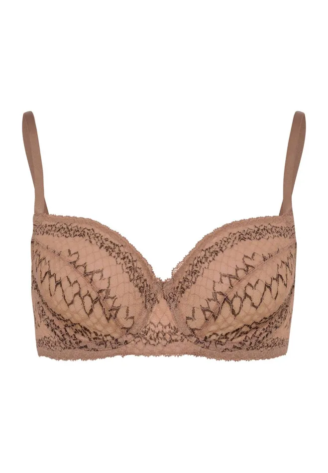 Underwire Bra Animal Lace Biscotto Women HANRO Underwire Bras