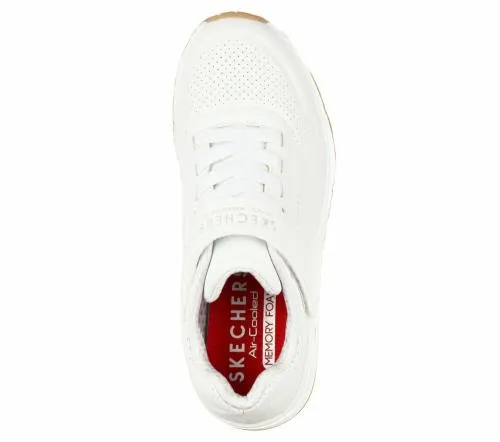 Uno 8211 Air Blitz White Kids SKECHERS Big Kids UK Sizes 36 Uno 8211 Air Blitz White Kids SKECHERS Big Kids UK Sizes 36