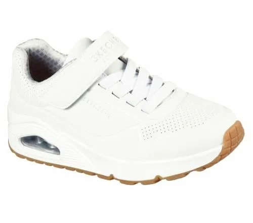 Uno 8211 Air Blitz White Kids SKECHERS Big Kids UK Sizes 36 Uno 8211 Air Blitz White Kids SKECHERS Big Kids UK Sizes 36