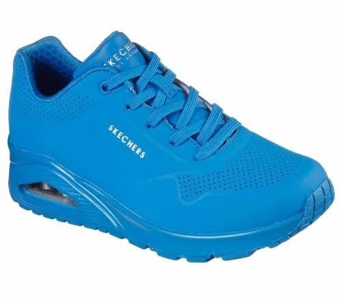 Uno 8211 Night Shades Blue Women SKECHERS Lace Up