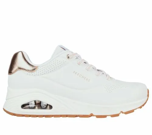 Uno 8211 Shimmer Away White Women SKECHERS Lace Up