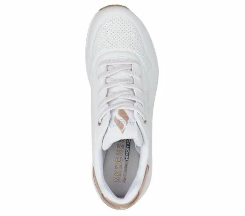 Uno 8211 Shimmer Away White Women SKECHERS Lace Up