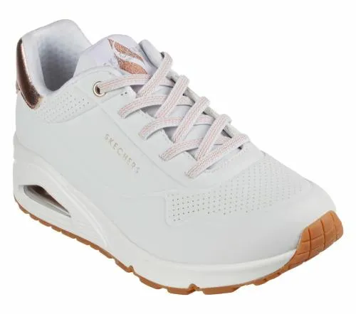 Uno 8211 Shimmer Away White Women SKECHERS Lace Up