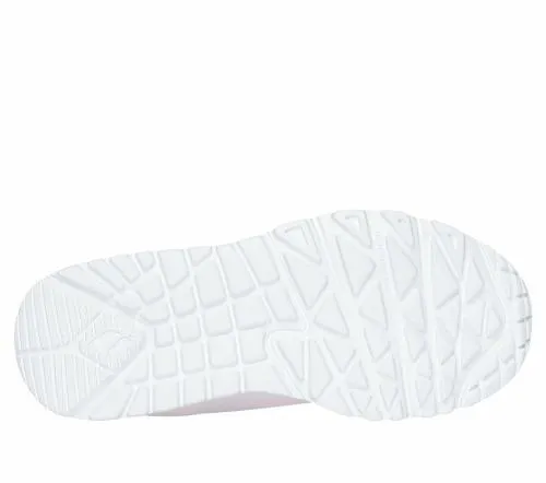 Uno Lite Pink Silver Kids SKECHERS Big Kids UK Sizes 36