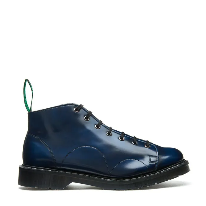 Vegan Solovair Monkey Boots Navy RubOff Vegan Monkey Boot