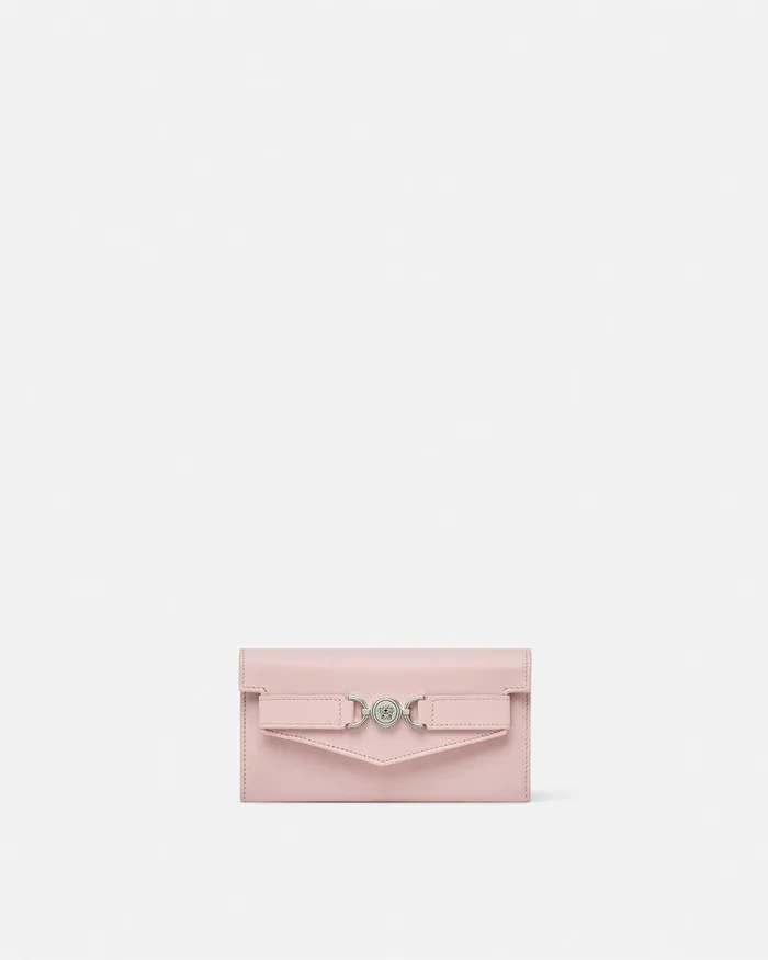 Wallets Women Versace Medusa 03995 Long Wallet Light Pink