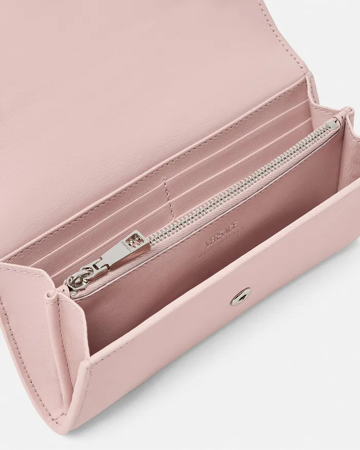 Wallets Women Versace Medusa 03995 Long Wallet Light Pink