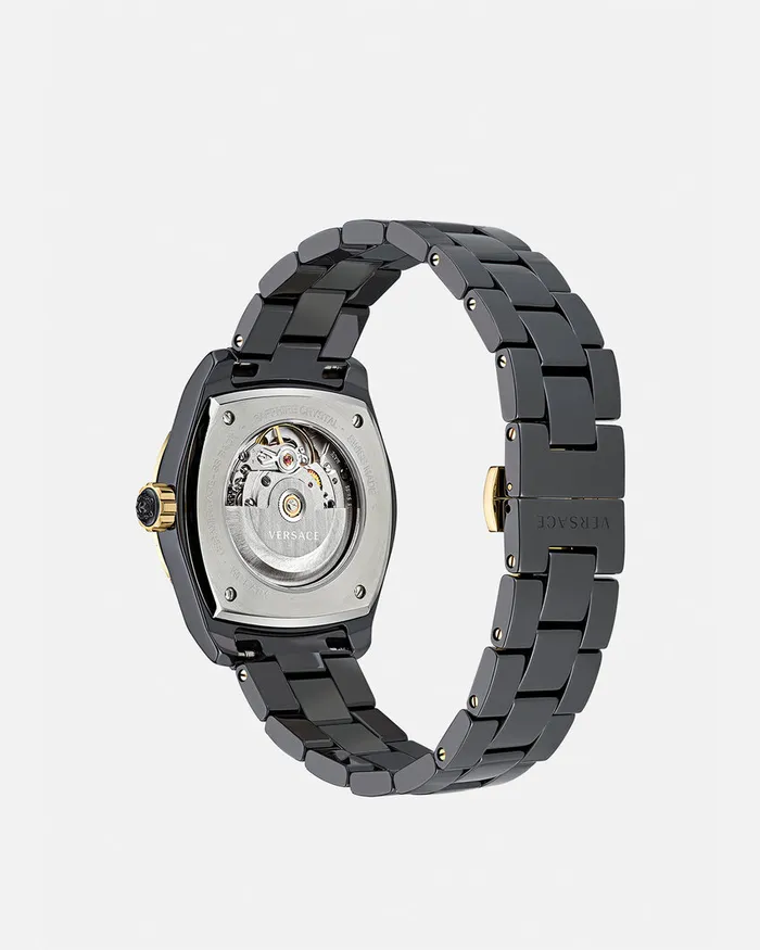Watches Women Versace Dv One Automatic Diamond Watch Black