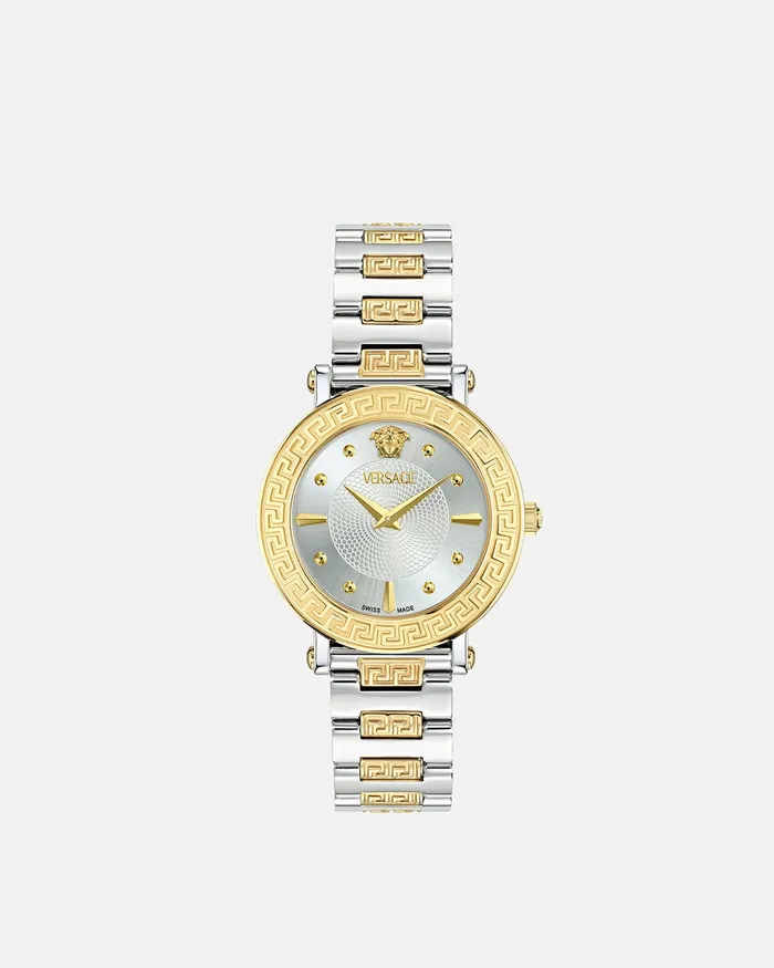 Watches Women Versace Greca Sphere Watch Silvergold