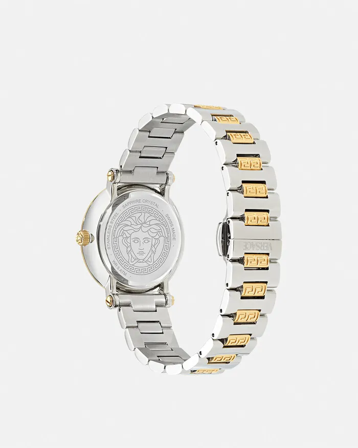 Watches Women Versace Greca Sphere Watch Silvergold