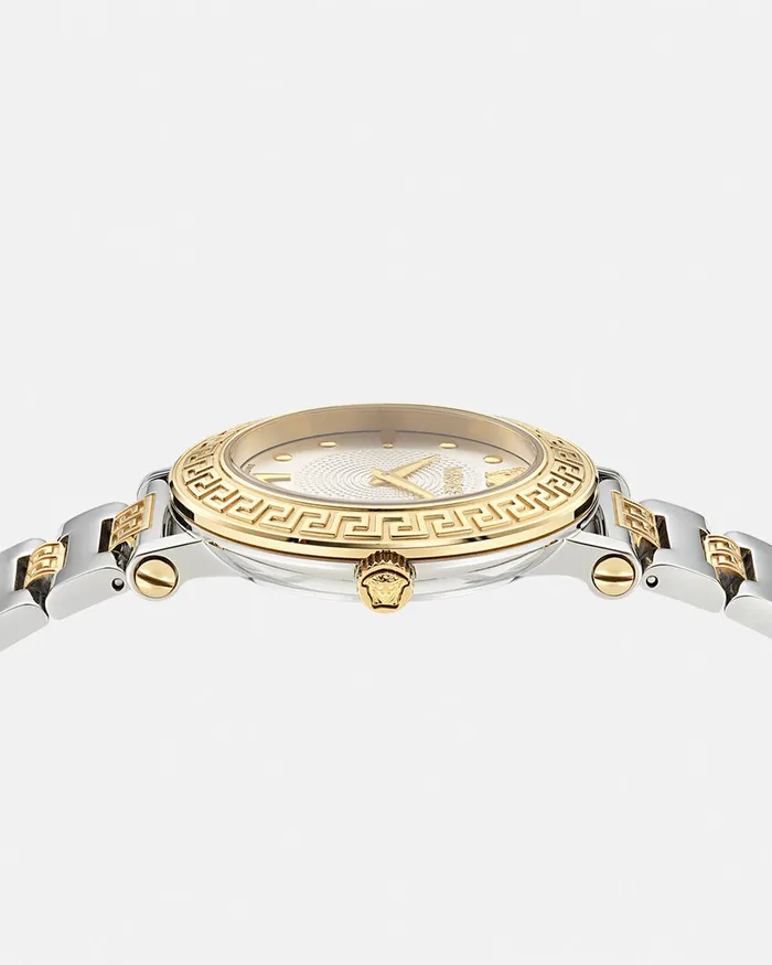 Watches Women Versace Greca Sphere Watch Silvergold