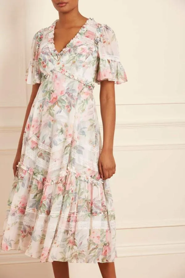 WeddingWomen Needle and Thread Paradise Garden Sonata Georgette Ballerina Dress Multi