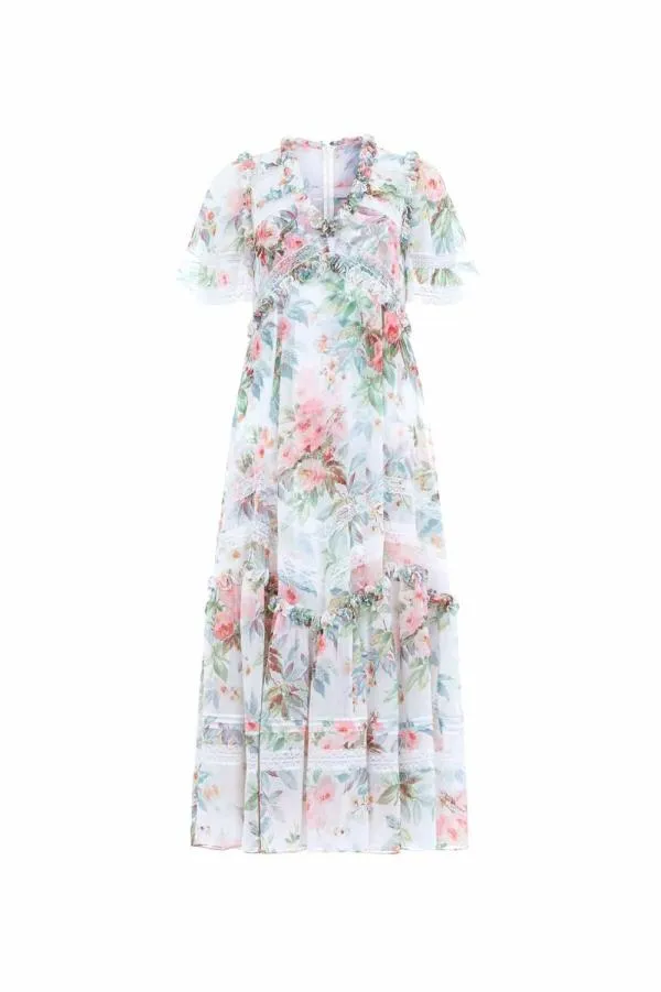 WeddingWomen Needle and Thread Paradise Garden Sonata Georgette Ballerina Dress Multi WeddingWomen Needle and Thread Paradise Garden Sonata Georgette Ballerina Dress Multi