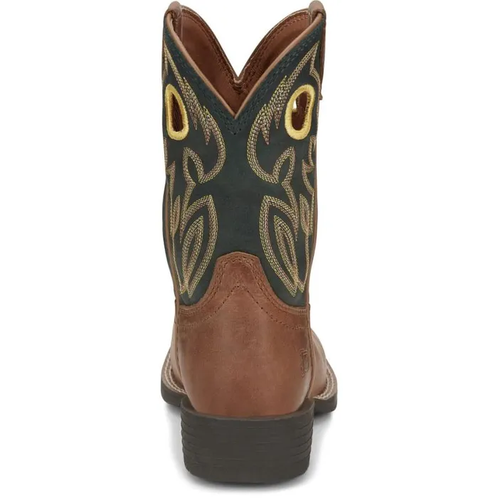 Western Kids Justin Boots Bowline Western Boot Brown