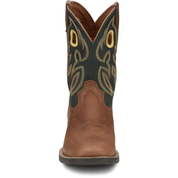 Western Kids Justin Boots Bowline Western Boot Brown