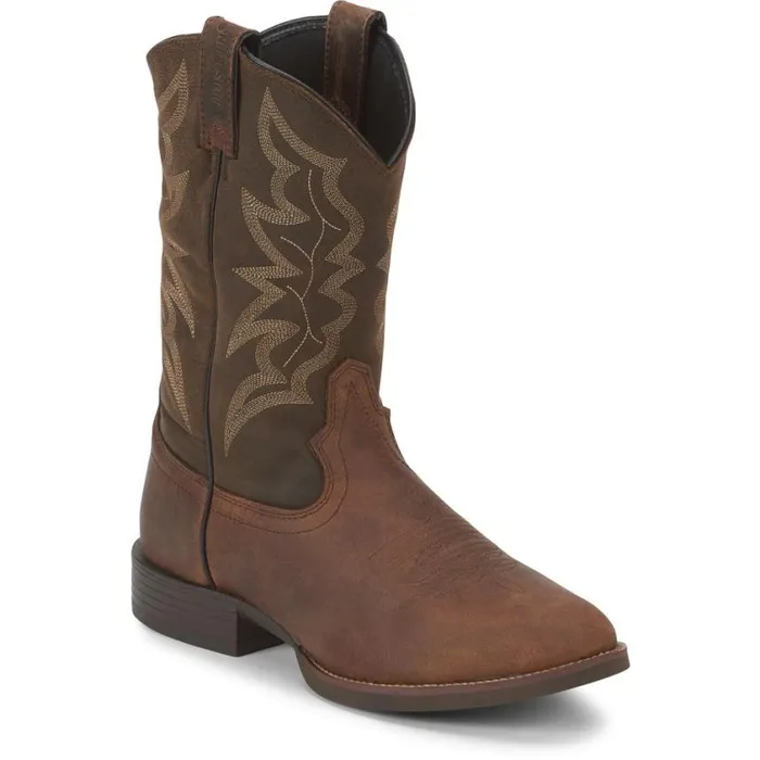 Western Men Justin Boots Buster III 11034 Western Boot Distressed Brown 040brown041