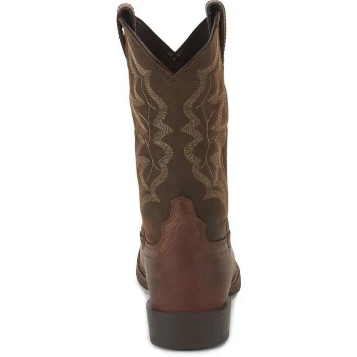 Western Men Justin Boots Buster III 11034 Western Boot Distressed Brown 040brown041