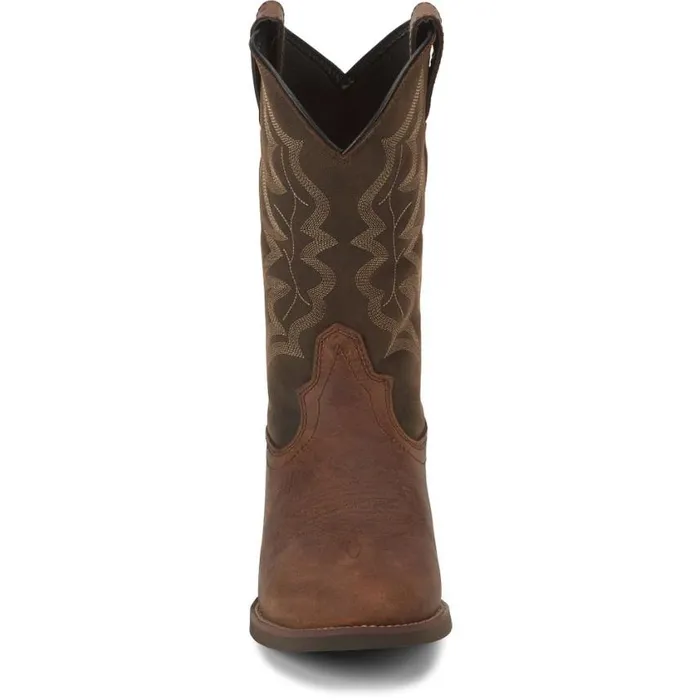 Western Men Justin Boots Buster III 11034 Western Boot Distressed Brown 040brown041