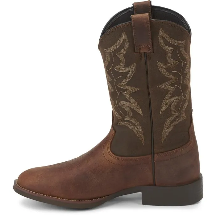 Western Men Justin Boots Buster III 11034 Western Boot Distressed Brown 040brown041
