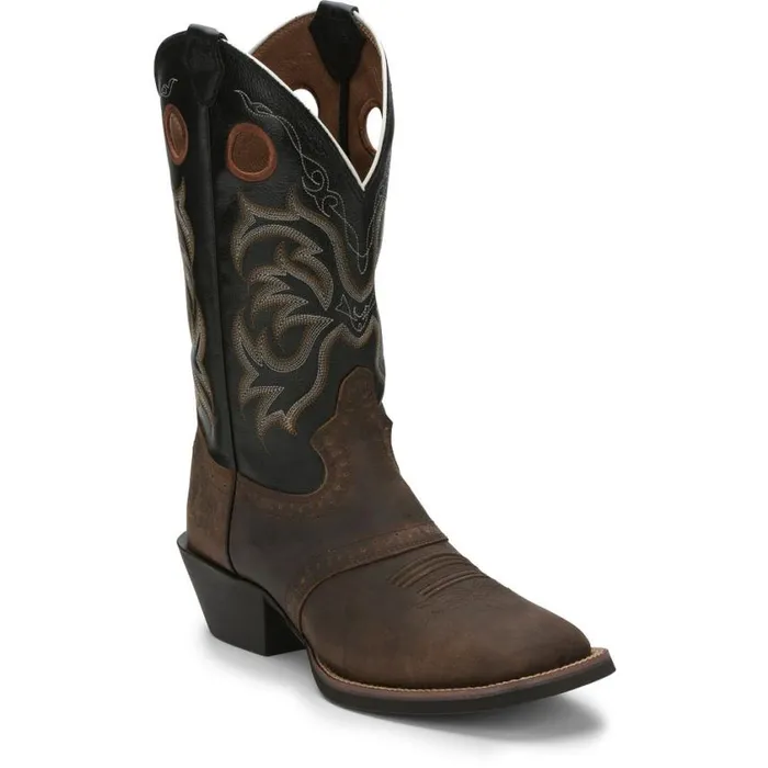 Western Men Justin Boots Rolliker 12034 Western Boot Tan 040brown041