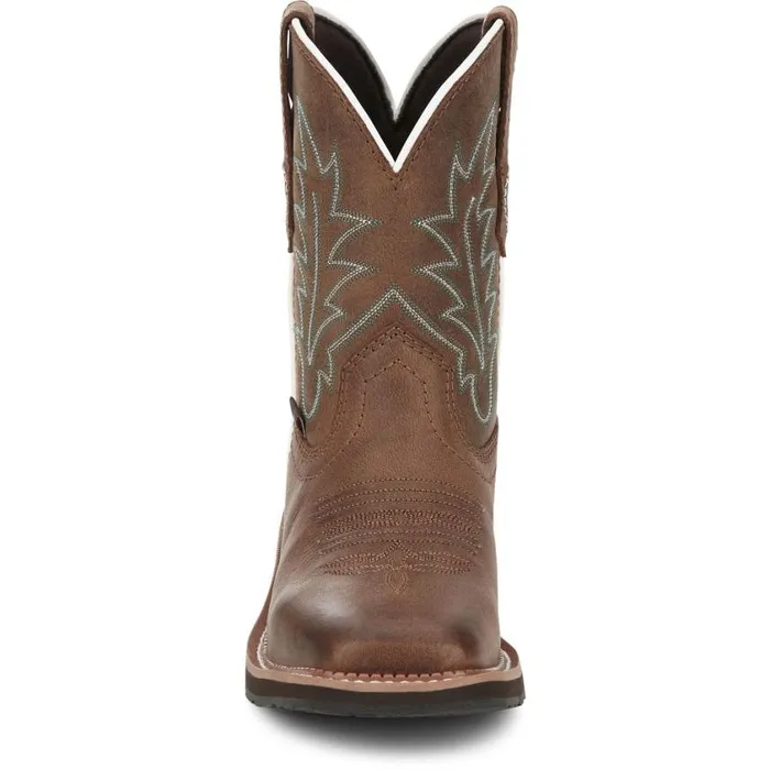 Western Women Justin Boots Ema 8034 Western Boot Dark Tan 040brown041