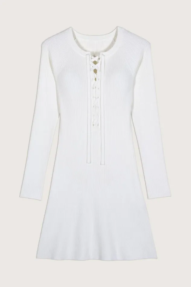 WillyLaceUp Neckline Dress Clothing Baandsh Dresses