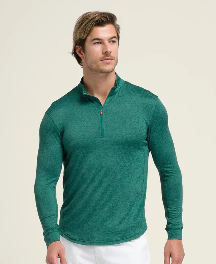 Wilson Outerwear Men Everyday Performance HalfZip 8211 Field Green