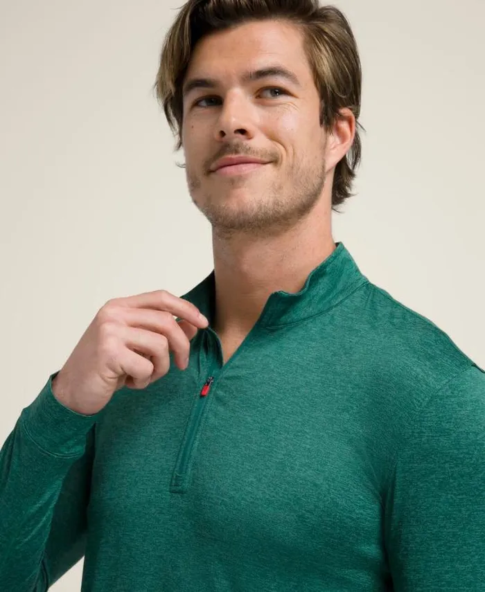 Wilson Outerwear Men Everyday Performance HalfZip 8211 Field Green