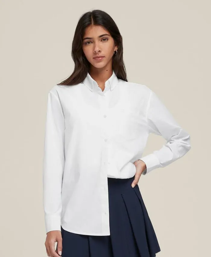 Wilson Polos Women Classic Button Up 8211 Bright White