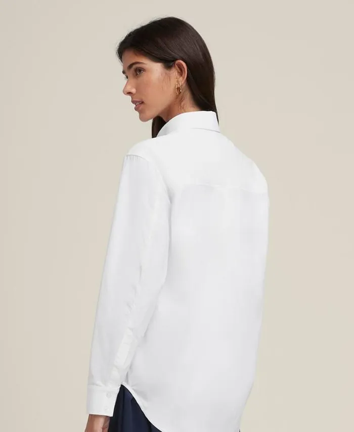 Wilson Polos Women Classic Button Up 8211 Bright White Wilson Polos Women Classic Button Up 8211 Bright White