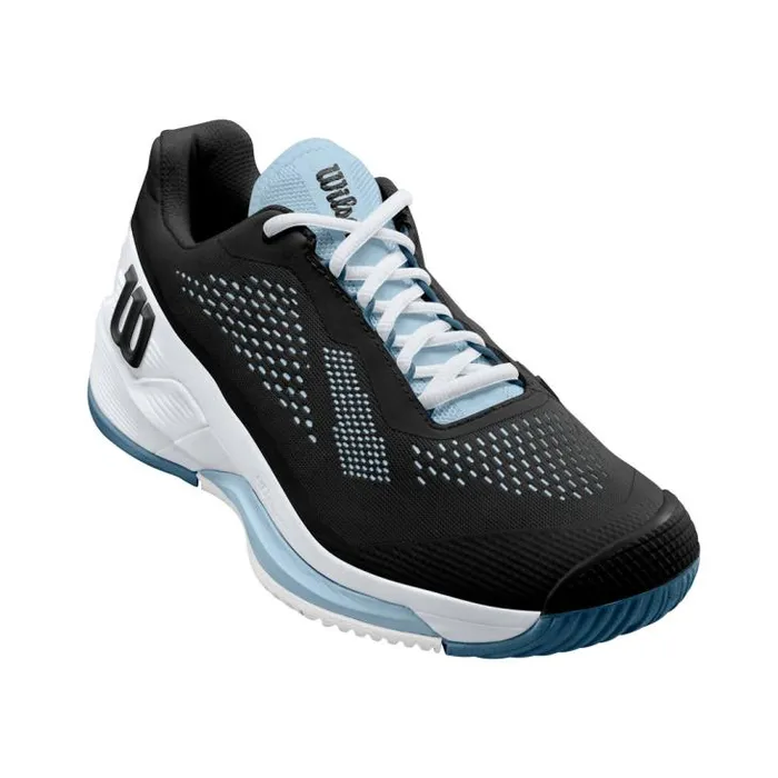 Wilson Shoes Sports Women039s Rush Pro 40 Tennis Shoe 8211 Black White Blue