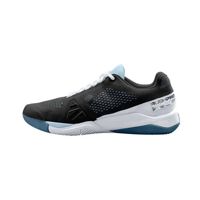 Wilson Shoes Sports Women039s Rush Pro 40 Tennis Shoe 8211 Black White Blue