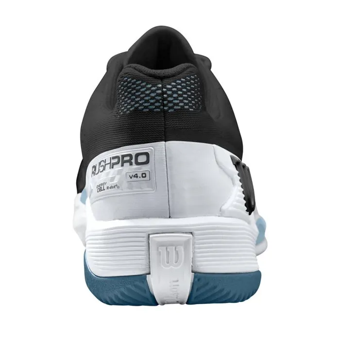 Wilson Shoes Sports Women039s Rush Pro 40 Tennis Shoe 8211 Black White Blue