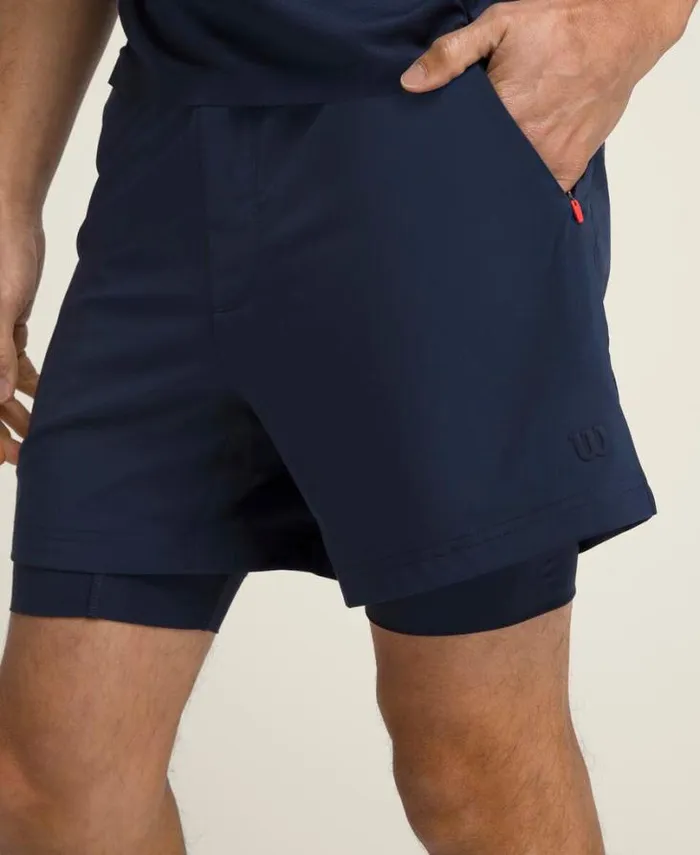 Wilson Shorts Men Double Day Short Lined 7