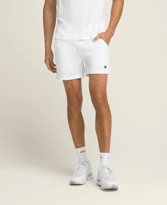 Wilson Shorts Men Tennis Volley Short 8211 Bright White