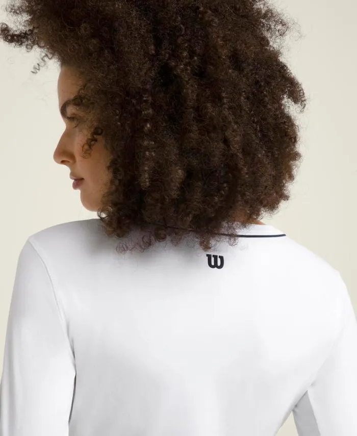Wilson Tees Women All Day Long Sleeve 8211 Bright White