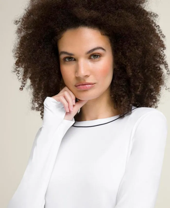 Wilson Tees Women All Day Long Sleeve 8211 Bright White