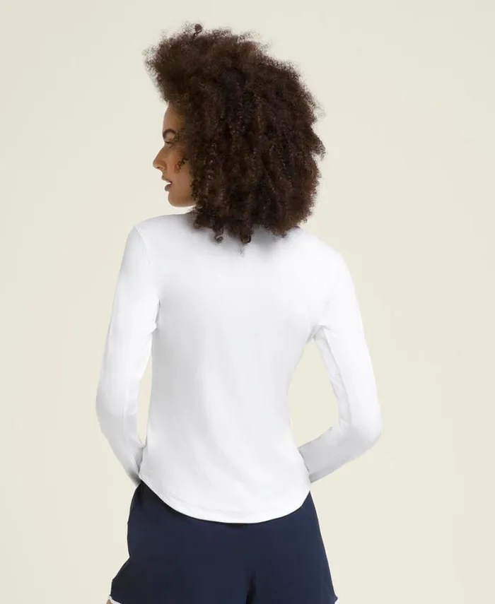 Wilson Tees Women All Day Long Sleeve 8211 Bright White