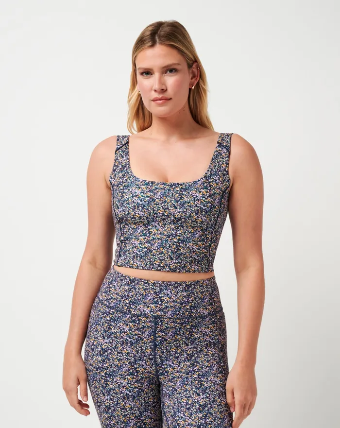 Women Active Tops TravisMathew JETSET MINDSET 20 TANK Cream Multi