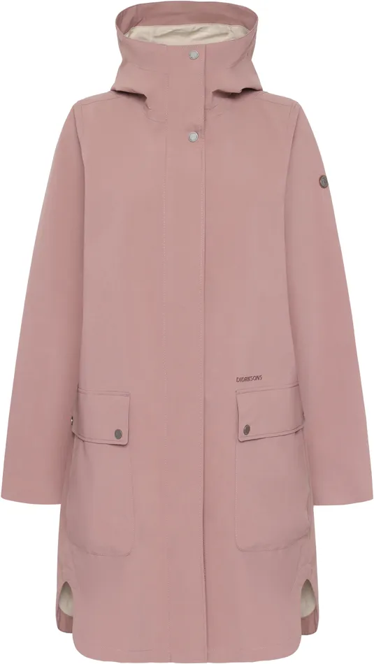 Women Adria Parka Faded Wine Didriksons Spring Jackets
