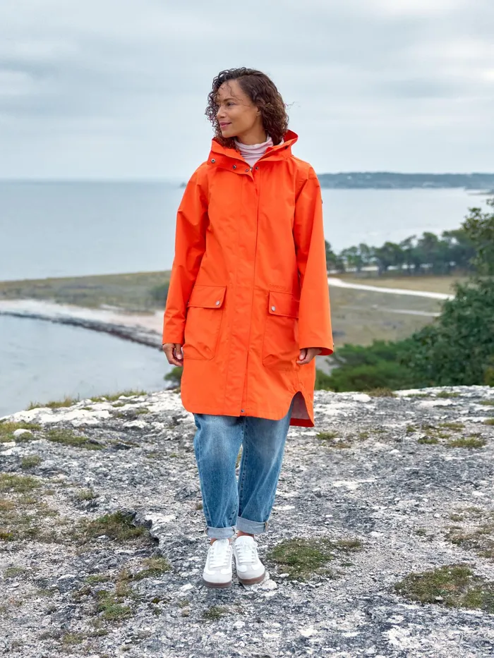 Women Adria Parka Faded Wine Didriksons Spring Jackets