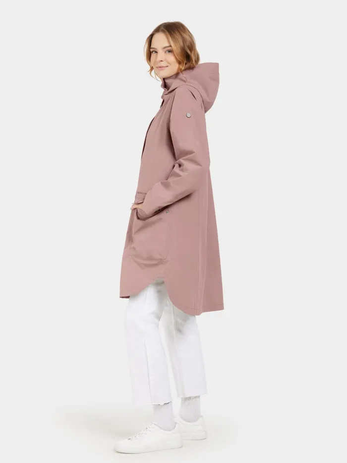 Women Adria Parka Faded Wine Didriksons Spring Jackets