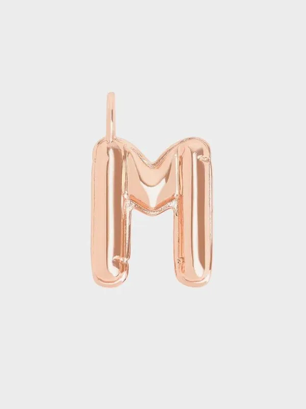 Women Alphabet 039M039 Charm 8211 Rose Gold CHARLES and KEITH Charms