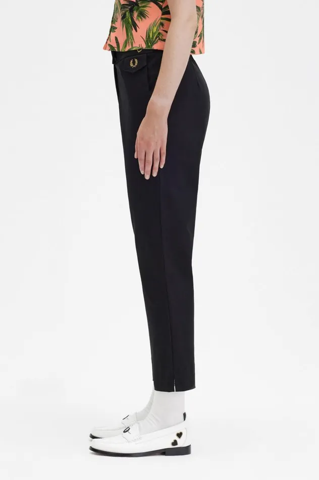 Women Amy Winehouse FoundationHigh Waist Trousers Coral Heat Fred Perry Trousers and Skirts