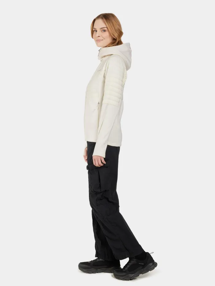 Women Annema FullZip Shell White Didriksons Outdoor Jackets