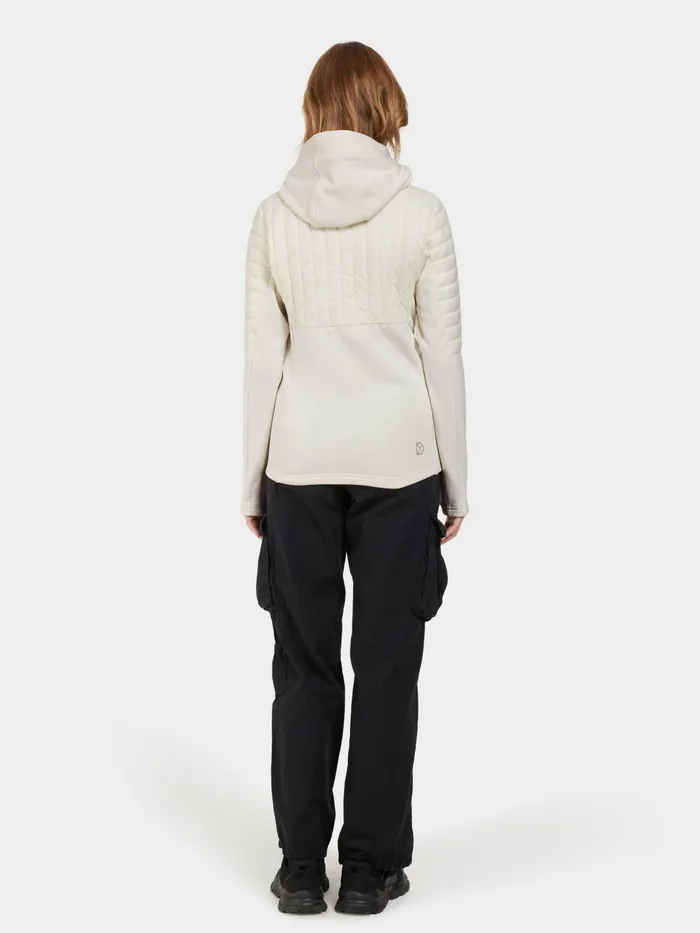 Women Annema FullZip Shell White Didriksons Outdoor Jackets