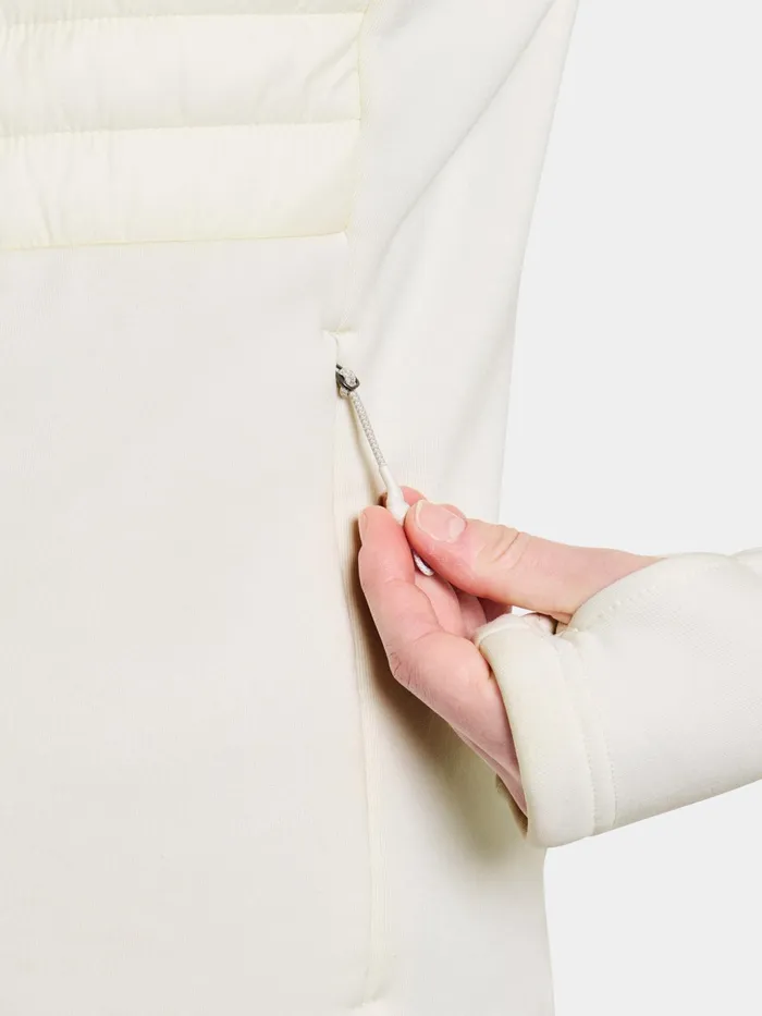 Women Annema FullZip Shell White Didriksons Outdoor Jackets