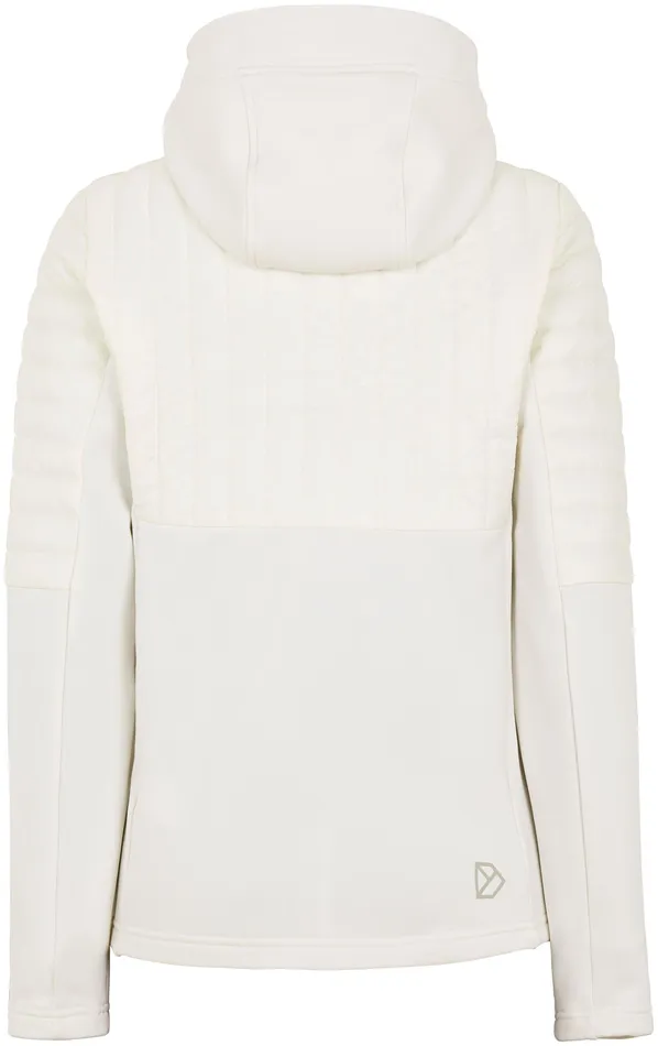 Women Annema FullZip Shell White Didriksons Outdoor Jackets