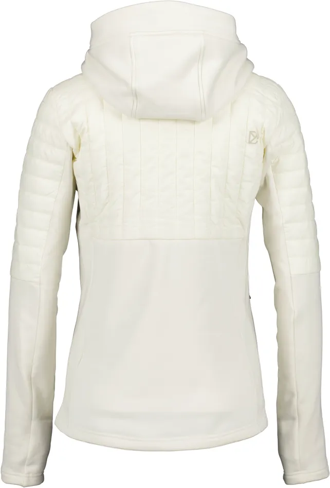 Women Annema FullZip Shell White Didriksons Outdoor Jackets